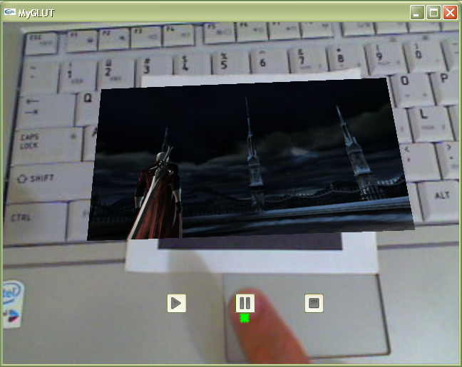 增强现实中的虚拟视频